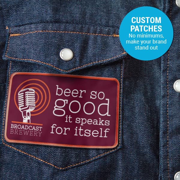 Add some personality to your employee apparel using custom patches